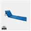 Foldable beach lounge chair, blue