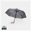 21" Impact AWARE™ RPET 190T bamboo auto open/close umbrella, anthracite