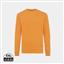 Iqoniq Zion Rundhals-Sweater aus recycelter Baumwolle, sundial orange