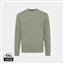 Iqoniq Denali ungefärbt. Rundhals-Sweater aus recycelter BW, heather green