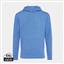 Iqoniq Torres gerecycled katoen hoodie ongeverfd, heather blue