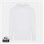 Iqoniq Rila lightweight recycled cotton hoodie, recycled white
