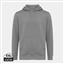 Iqoniq Rila lightweight recycled cotton hoodie, light heather anthracite