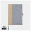 VINGA Albon GRS återvunnen filt anteckningsbok, grå